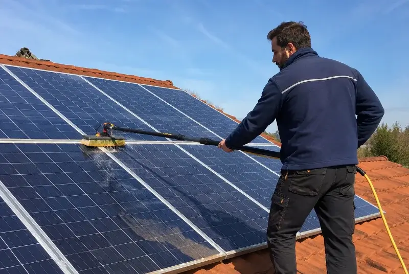 Nettoyage et entretien de panneaux solaires à Mouriès